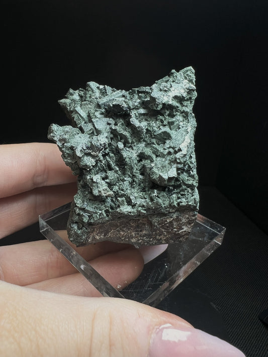 Hedenbergite From Vlastejovice, Bohemian Reg, Czech Republic- collectors piece <br>