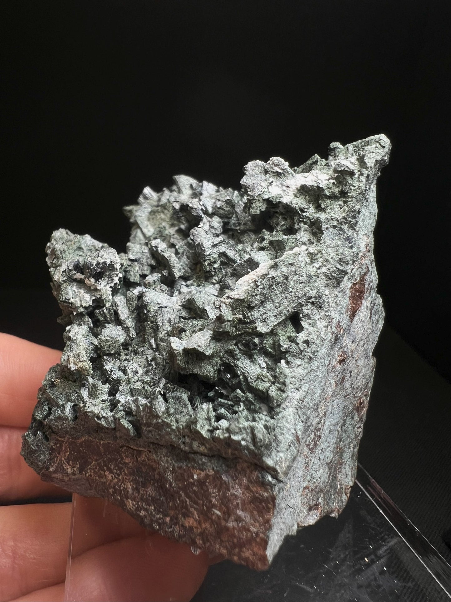 Hedenbergite From Vlastejovice, Bohemian Reg, Czech Republic- collectors piece <br>