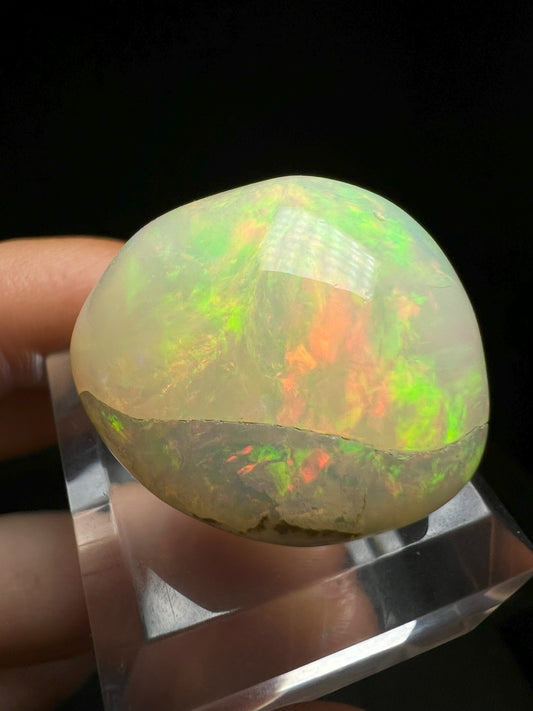 Phenomenal Welo Ethiopian Opal (Stand Included) Collectors Piece, Jewellery Making, Home Décor
