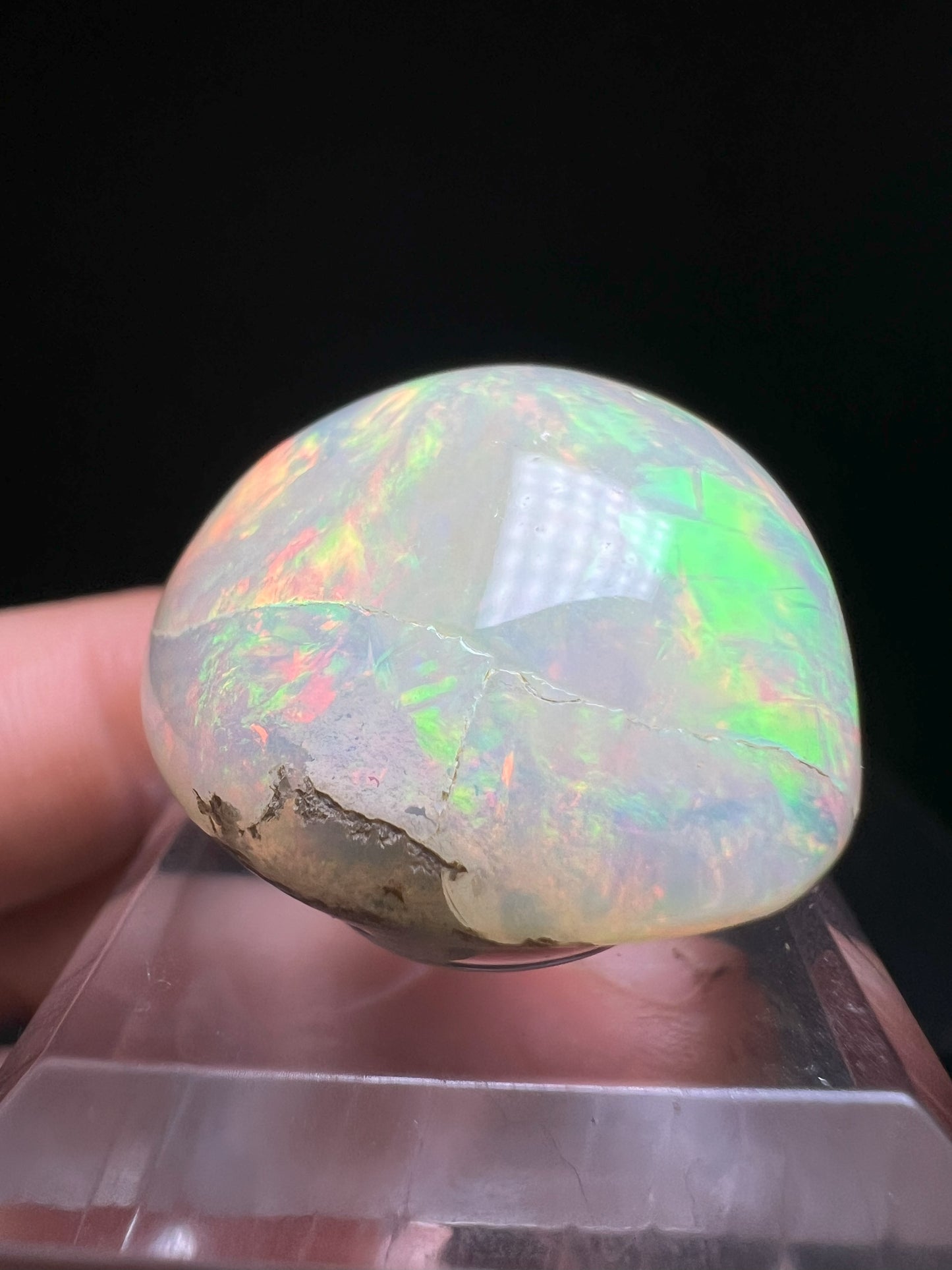 Phenomenal Welo Ethiopian Opal (Stand Included) Collectors Piece, Jewellery Making, Home Décor