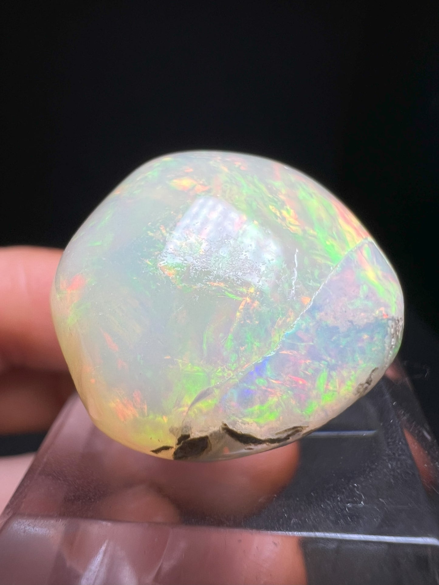 Phenomenal Welo Ethiopian Opal (Stand Included) Collectors Piece, Jewellery Making, Home Décor