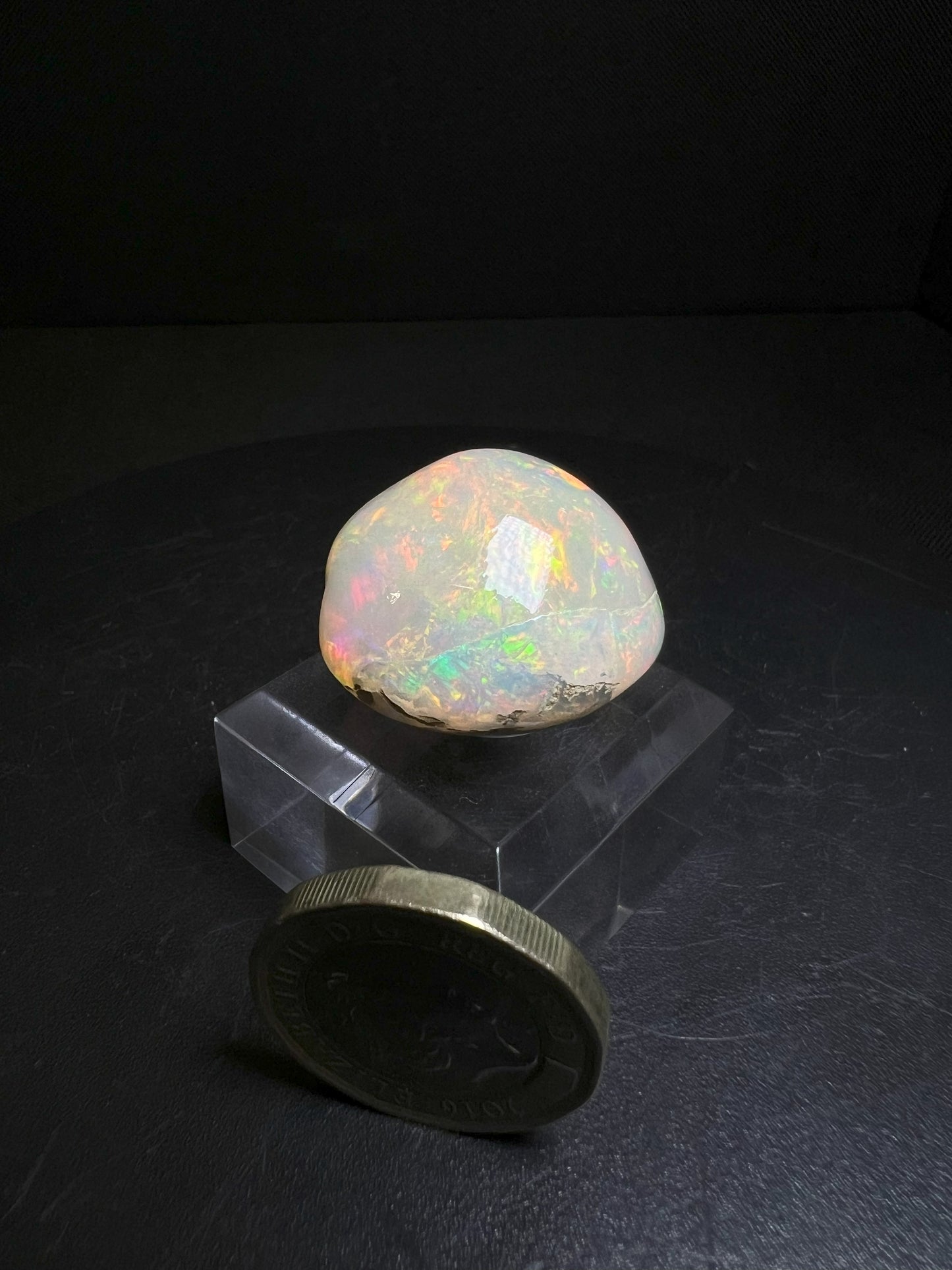 Phenomenal Welo Ethiopian Opal (Stand Included) Collectors Piece, Jewellery Making, Home Décor