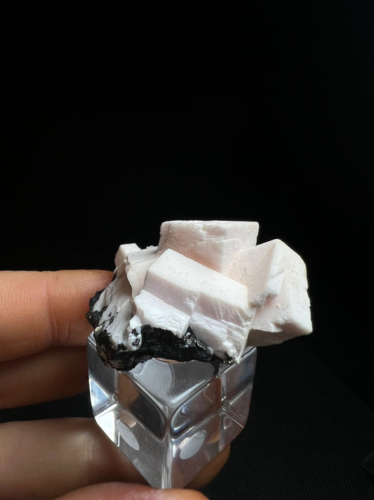 Extremely Rare Rhodochrosite From Greece (Stand Included) Collector Piece, Statement Piece