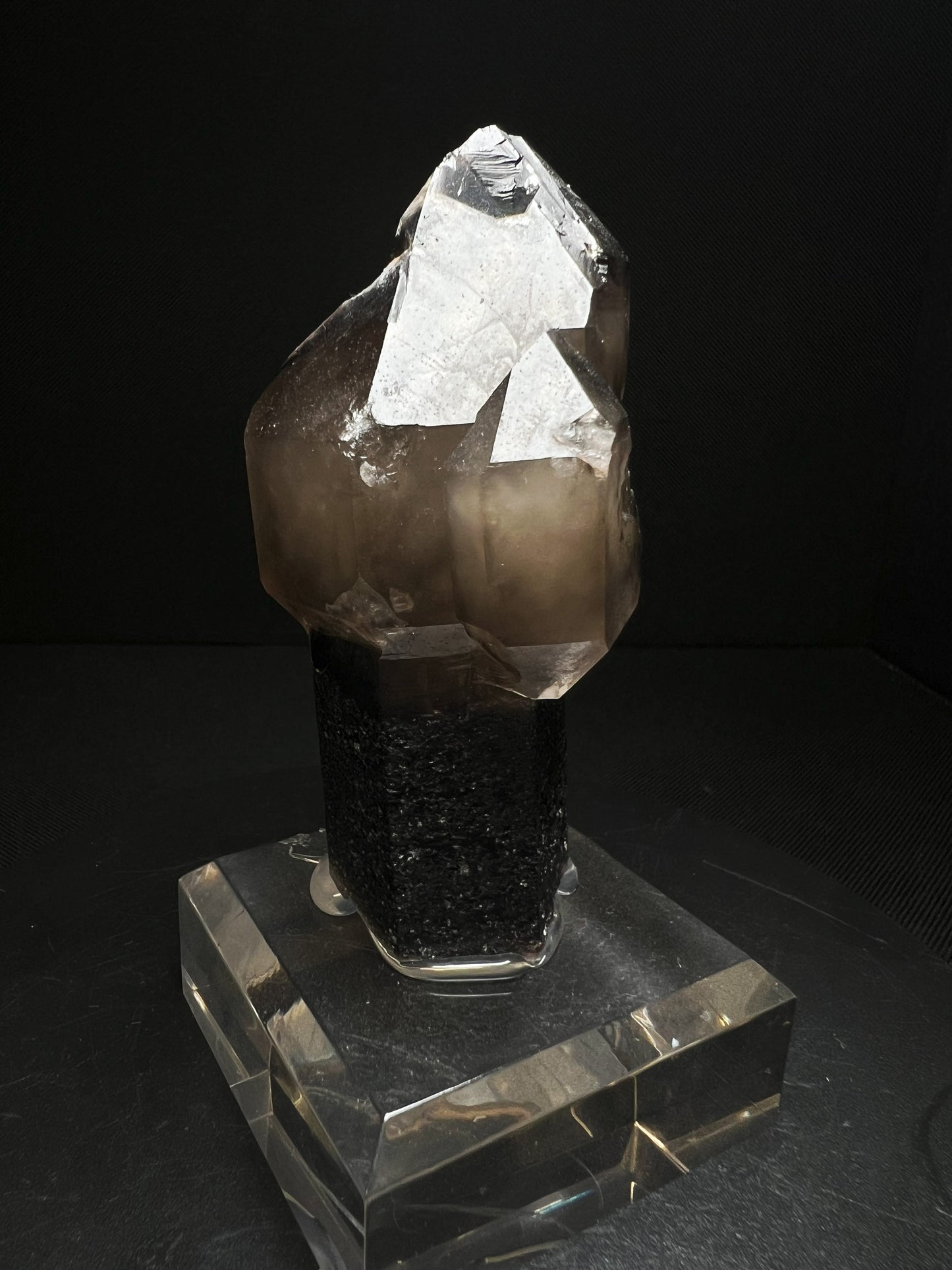 Fully Terminated Smoky Quartz Sceptre From Hallelujah Junction, Nevada (Stand Included) Collectors Piece