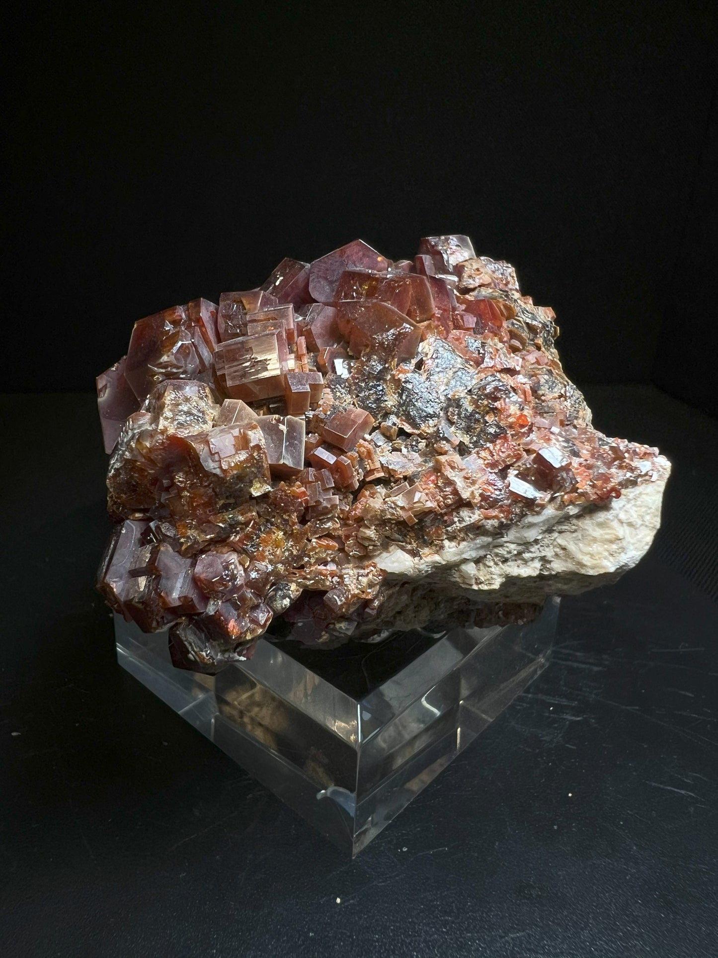 Stunning Natural Vanadinite Cluster From Morocco- Collectors Piece, Gift, Home Décor