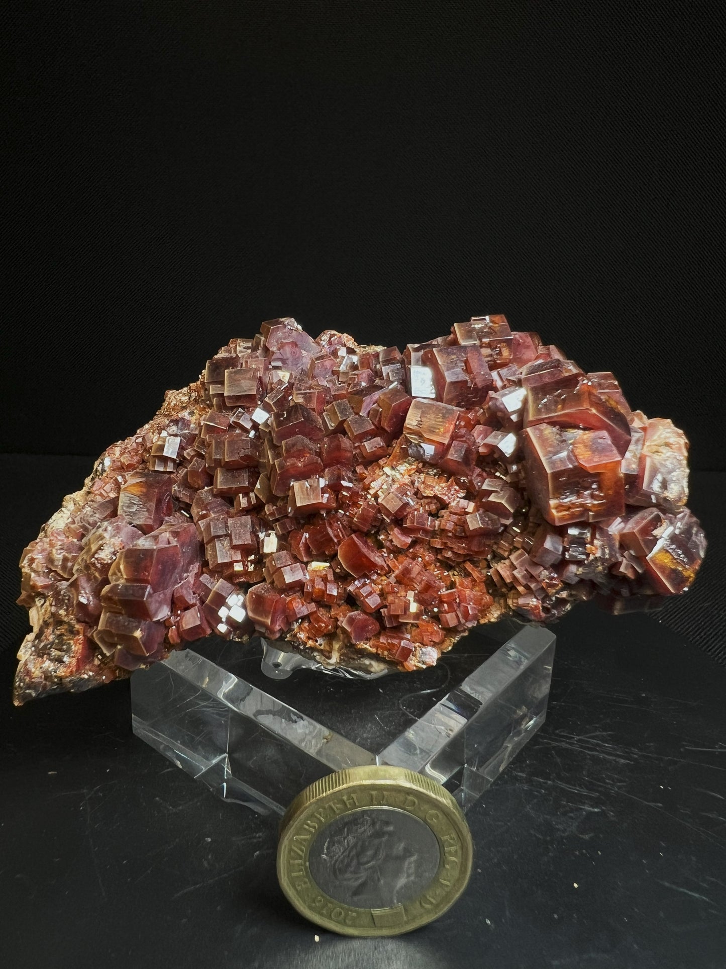 Stunning Natural Vanadinite Cluster From Morocco- Collectors Piece, Gift, Home Décor