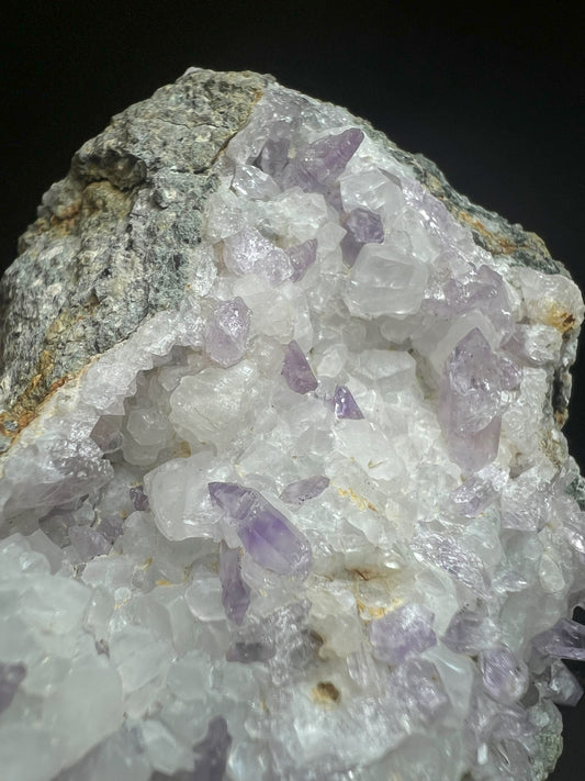 Amethyst On Calcite From Piedra Parada, Vera Cruz, Mexico- collectors piece
