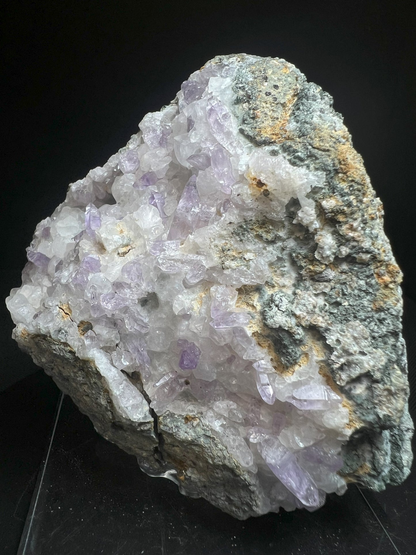 Amethyst On Calcite From Piedra Parada, Vera Cruz, Mexico- collectors piece
