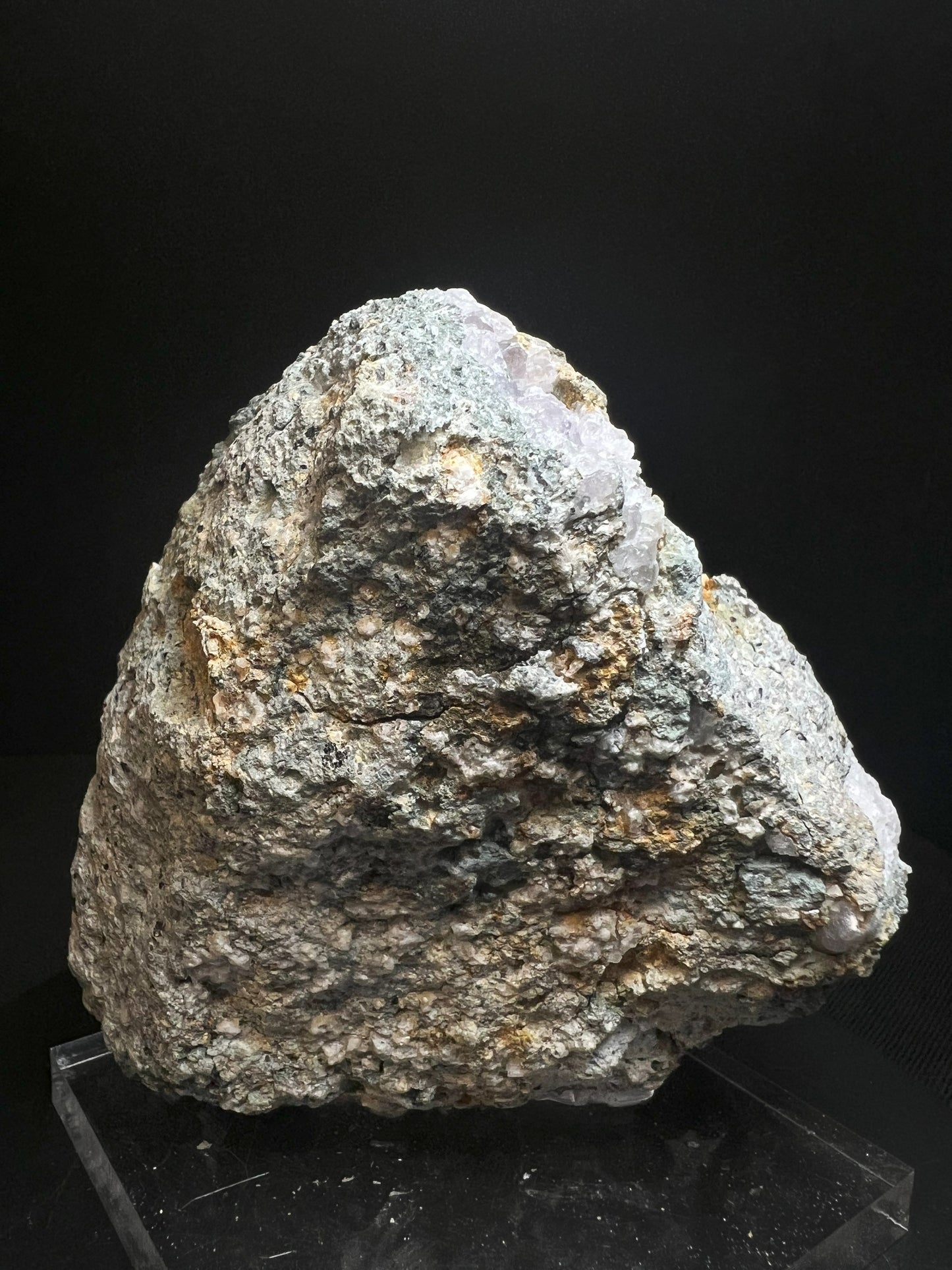 Amethyst On Calcite From Piedra Parada, Vera Cruz, Mexico- collectors piece