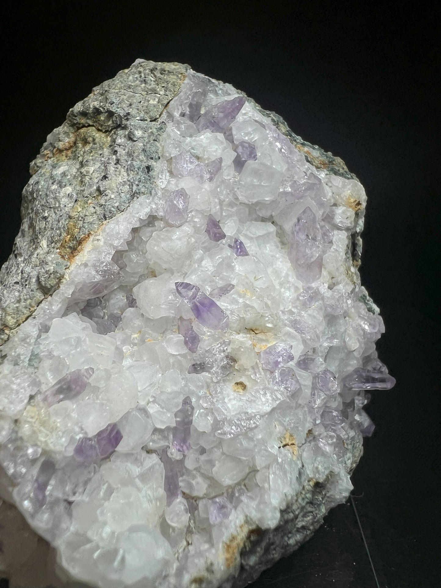 Amethyst On Calcite From Piedra Parada, Vera Cruz, Mexico- collectors piece