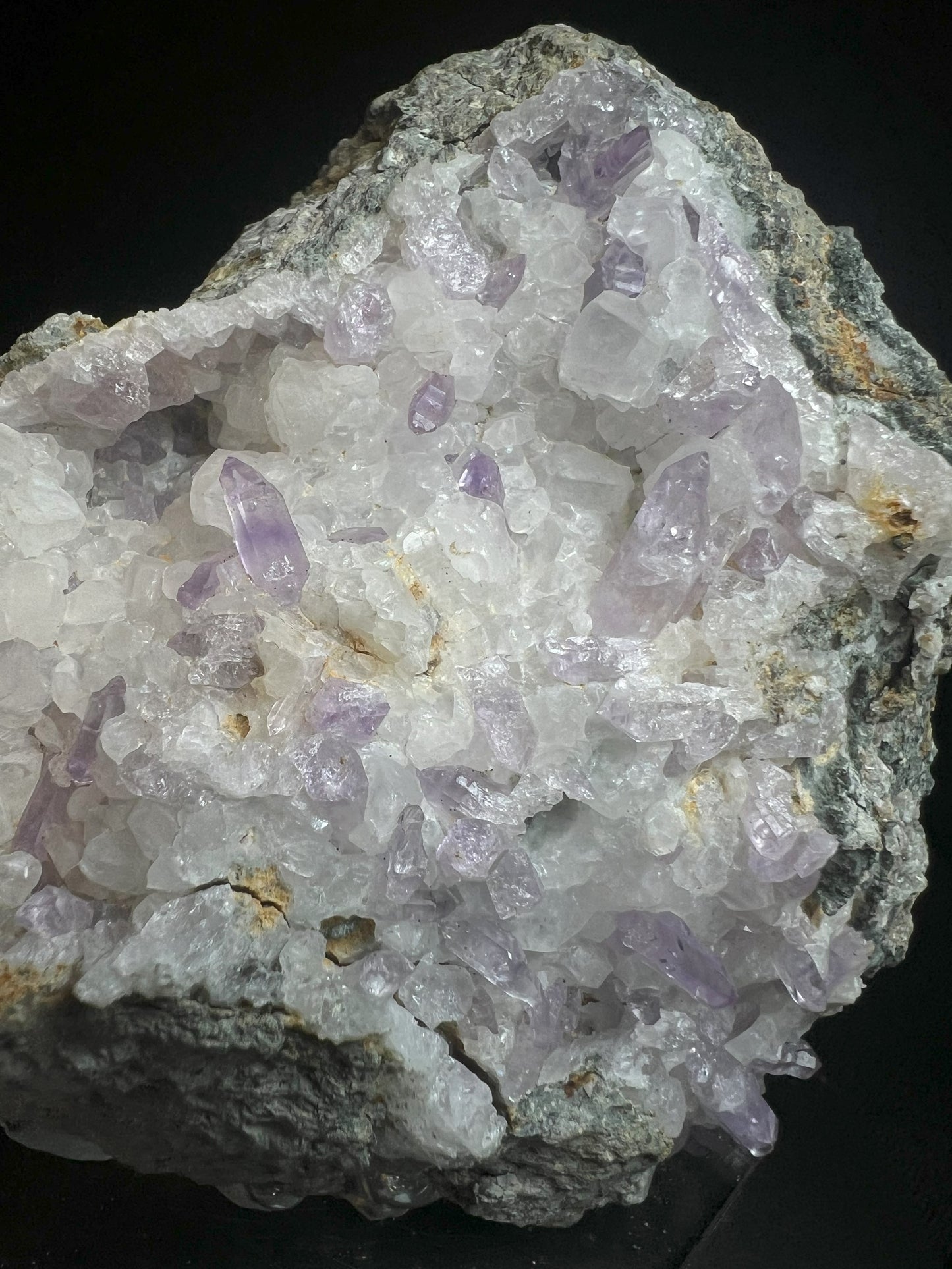 Amethyst On Calcite From Piedra Parada, Vera Cruz, Mexico- collectors piece