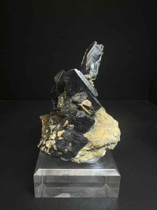 Complete Natural Vivianite Crystals On Matrix From Tomokoni Mine, Bolivia - Collectors Piece, Statement Piece, Home Décor