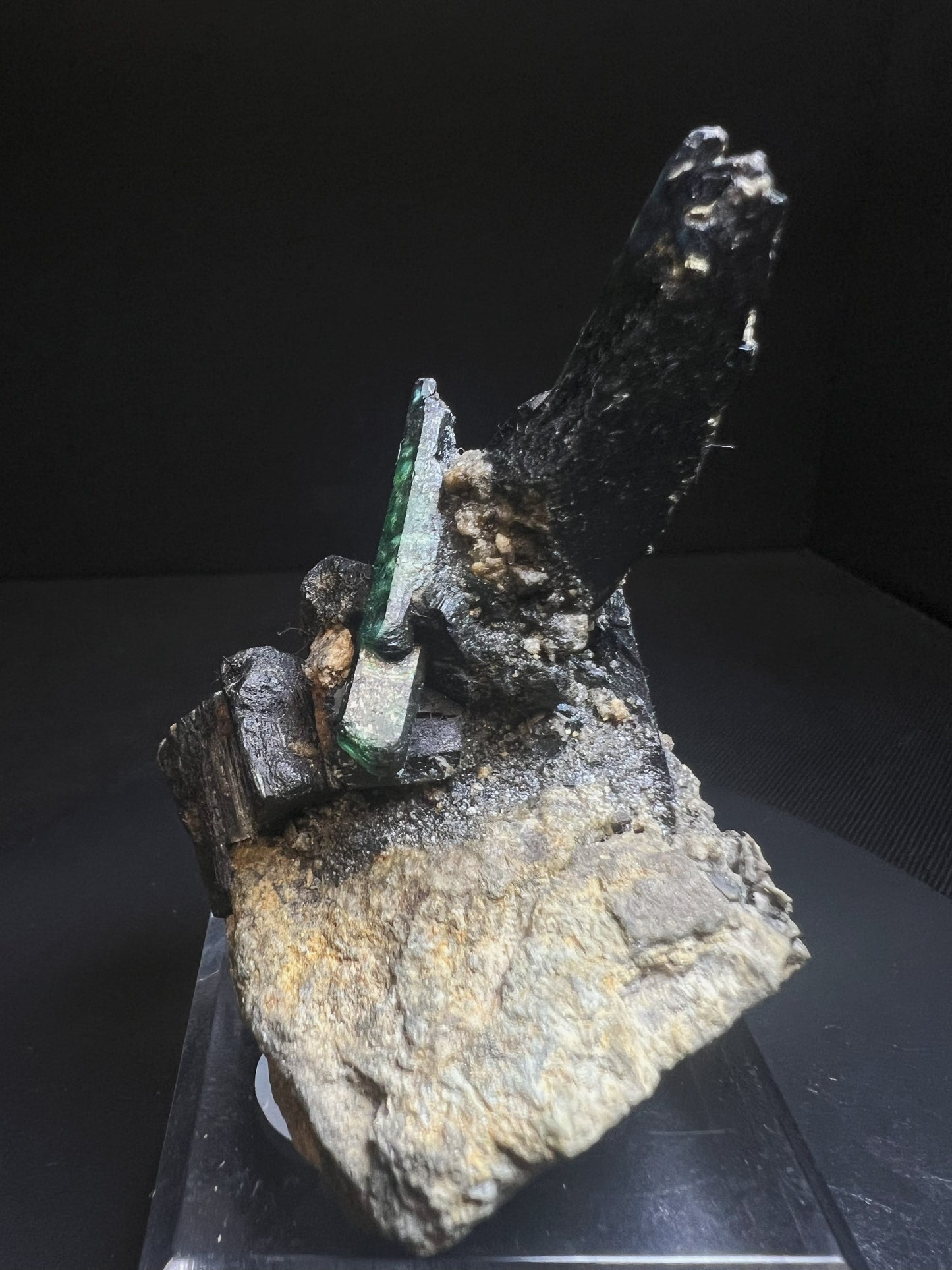 Complete Natural Vivianite Crystals On Matrix From Tomokoni Mine, Bolivia - Collectors Piece, Statement Piece, Home Décor