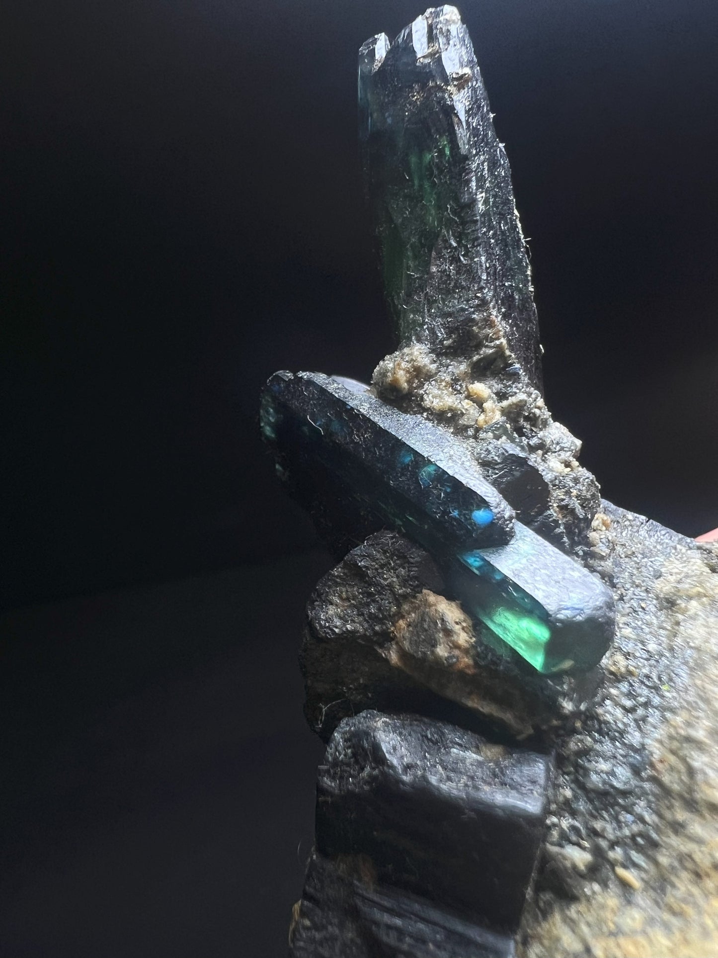 Complete Natural Vivianite Crystals On Matrix From Tomokoni Mine, Bolivia - Collectors Piece, Statement Piece, Home Décor
