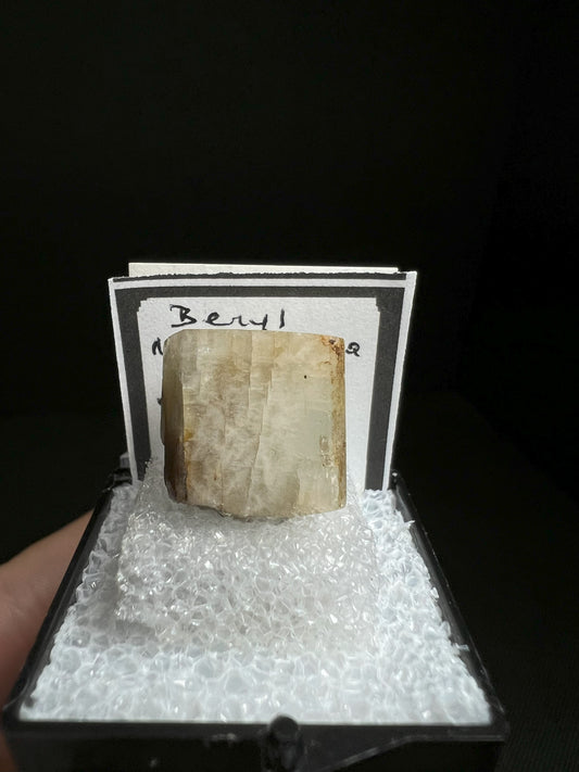 Yellow Beryl From Mount Mica, Oxford Co, Maine, USA- collectors piece, gift