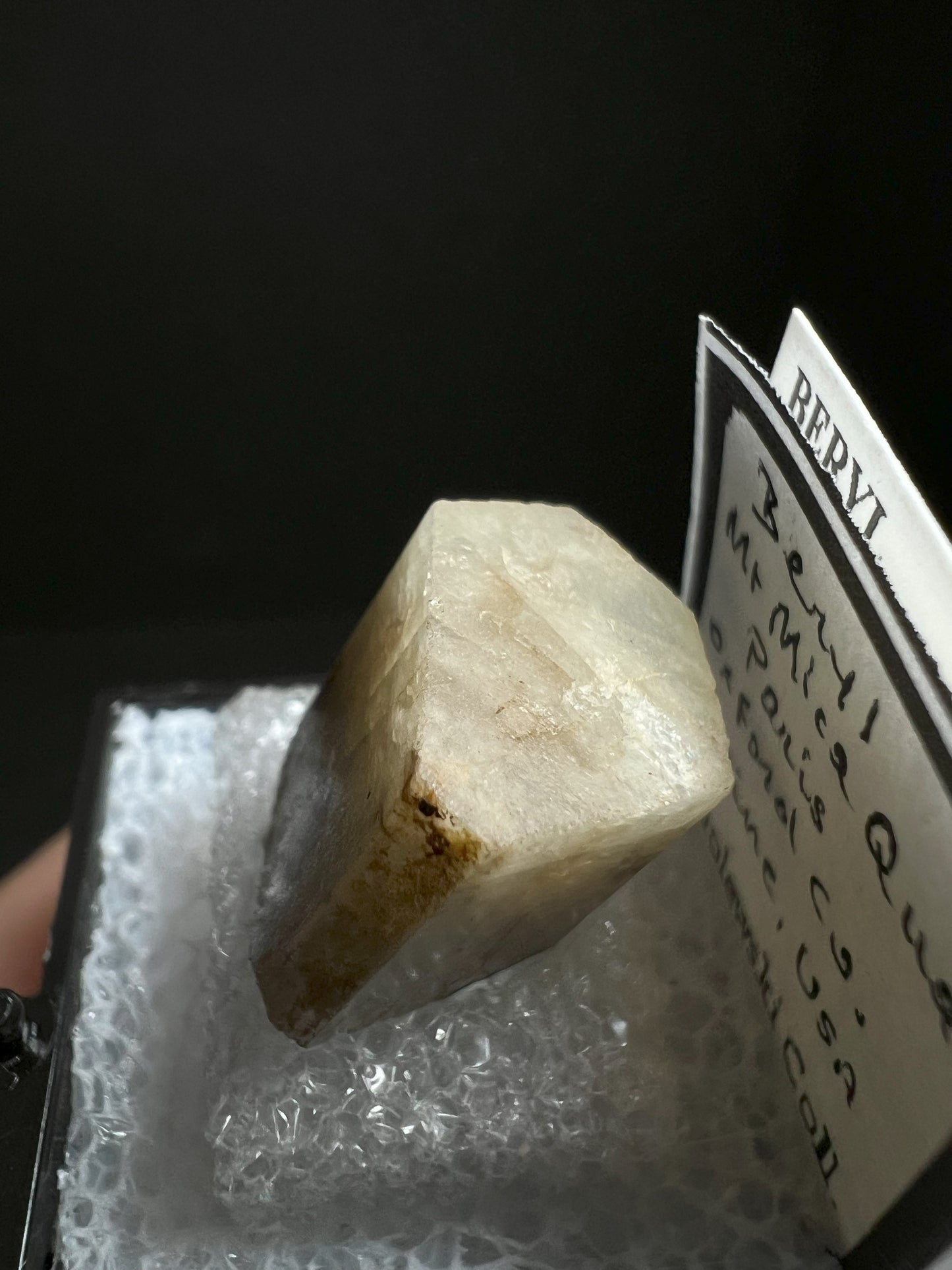 Yellow Beryl From Mount Mica, Oxford Co, Maine, USA- collectors piece, gift
