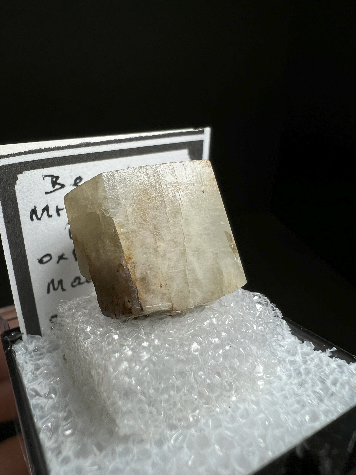 Yellow Beryl From Mount Mica, Oxford Co, Maine, USA- collectors piece, gift