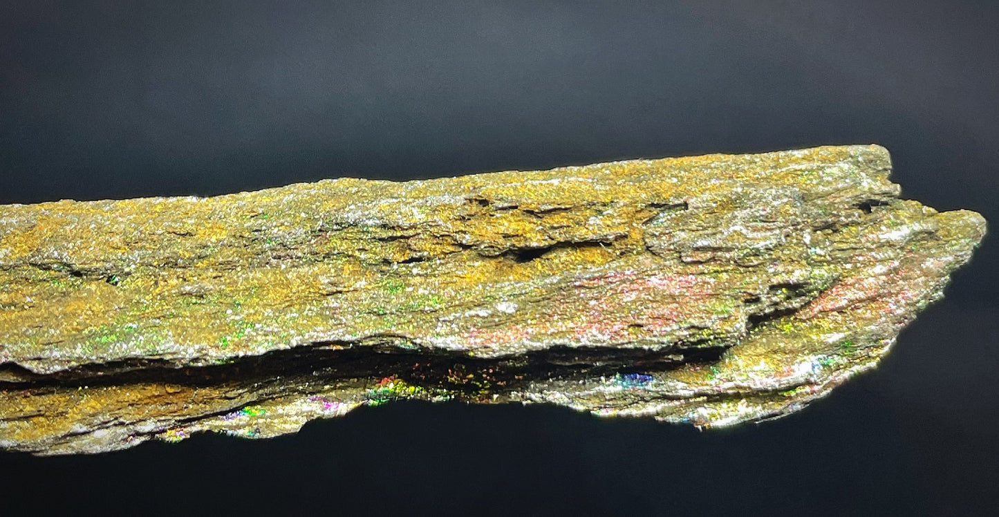 Iridescent Rainbow Hematite Rare Mineral From Brazil Collectors Piece