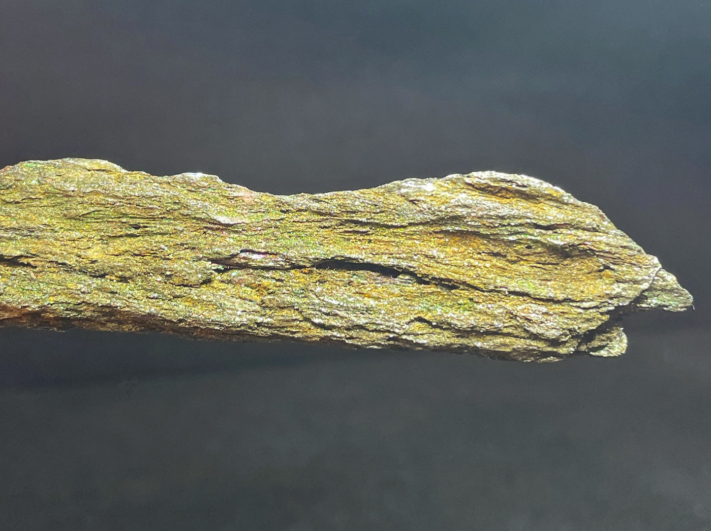 Iridescent Rainbow Hematite Rare Mineral From Brazil Collectors Piece