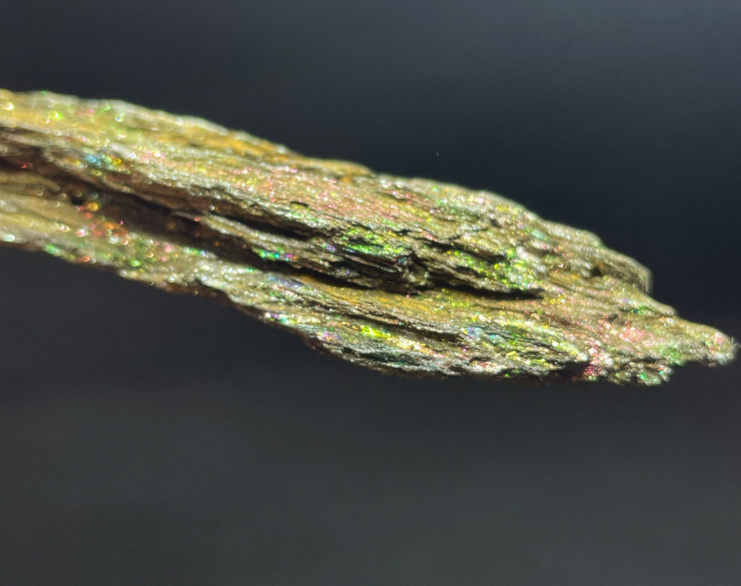 Iridescent Rainbow Hematite Rare Mineral From Brazil Collectors Piece