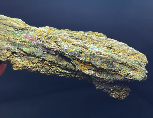 Iridescent Rainbow Hematite Rare Mineral From Brazil Collectors Piece