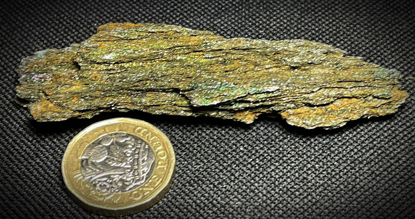 Iridescent Rainbow Hematite Rare Mineral From Brazil Collectors Piece