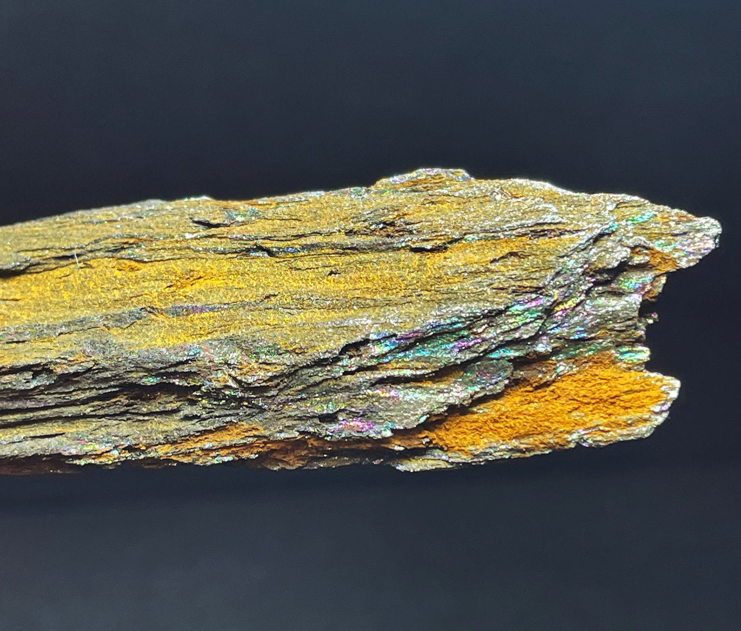 Iridescent Rainbow Hematite Rare Mineral From Brazil Collectors Piece