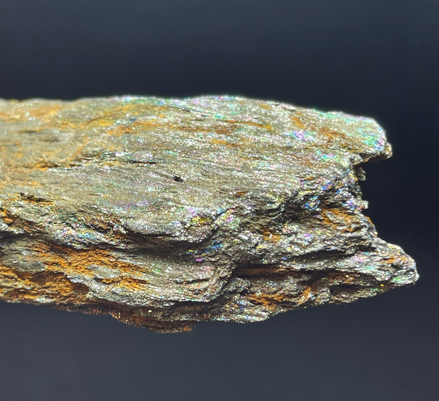 Iridescent Rainbow Hematite Rare Mineral From Brazil Collectors Piece