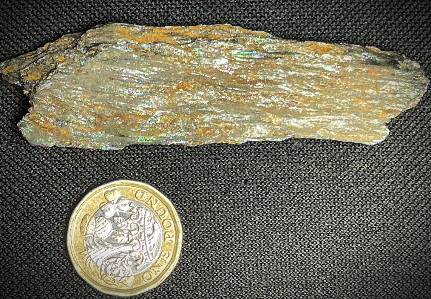 Iridescent Rainbow Hematite Rare Mineral From Brazil Collectors Piece
