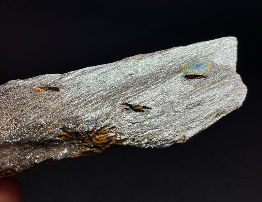 Iridescent Rainbow Hematite Rare Mineral From Brazil Collectors Piece