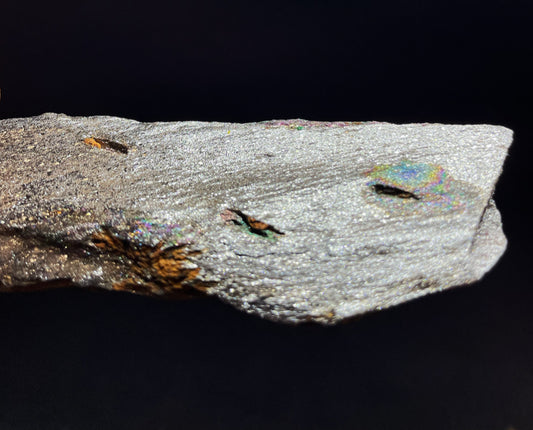 Iridescent Rainbow Hematite Rare Mineral From Brazil Collectors Piece