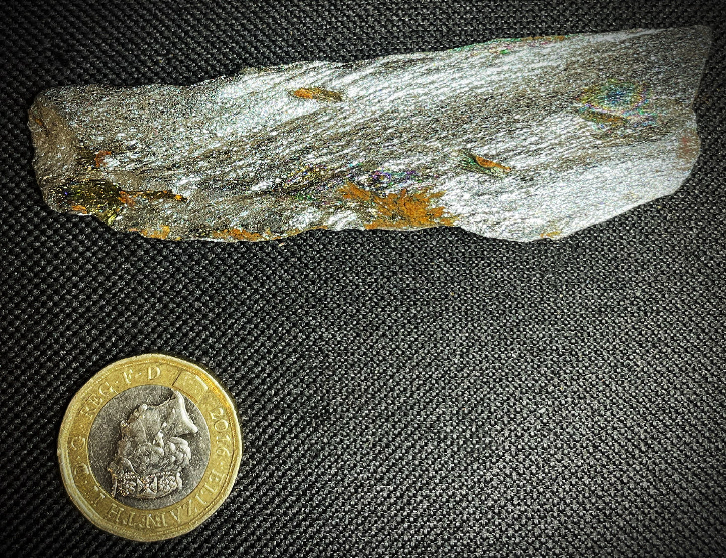 Iridescent Rainbow Hematite Rare Mineral From Brazil Collectors Piece