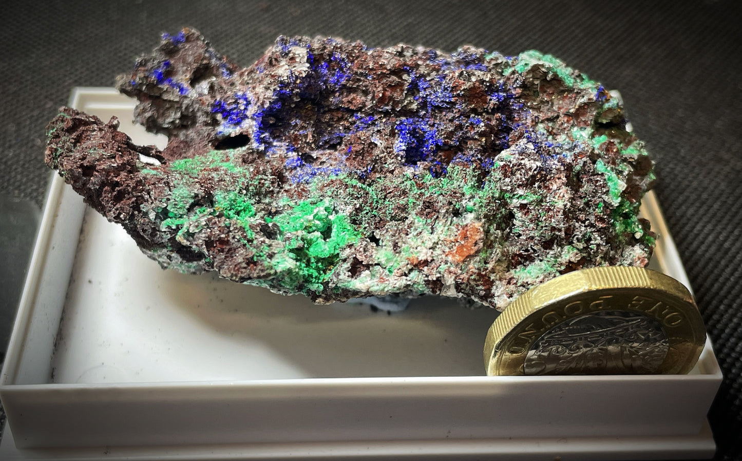 Natural Raw Azurite and Malachite From Madagascar