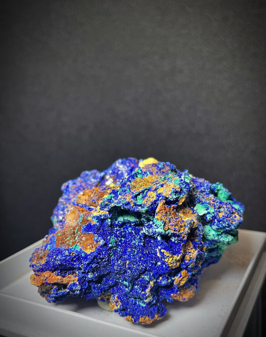Natural Raw Azurite and Malachite From Madagascar