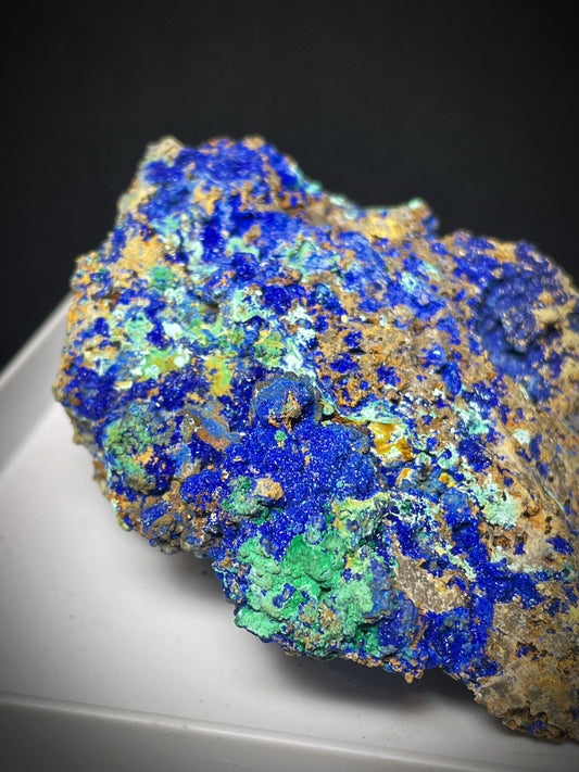 Natural Raw Azurite and Malachite From Madagascar