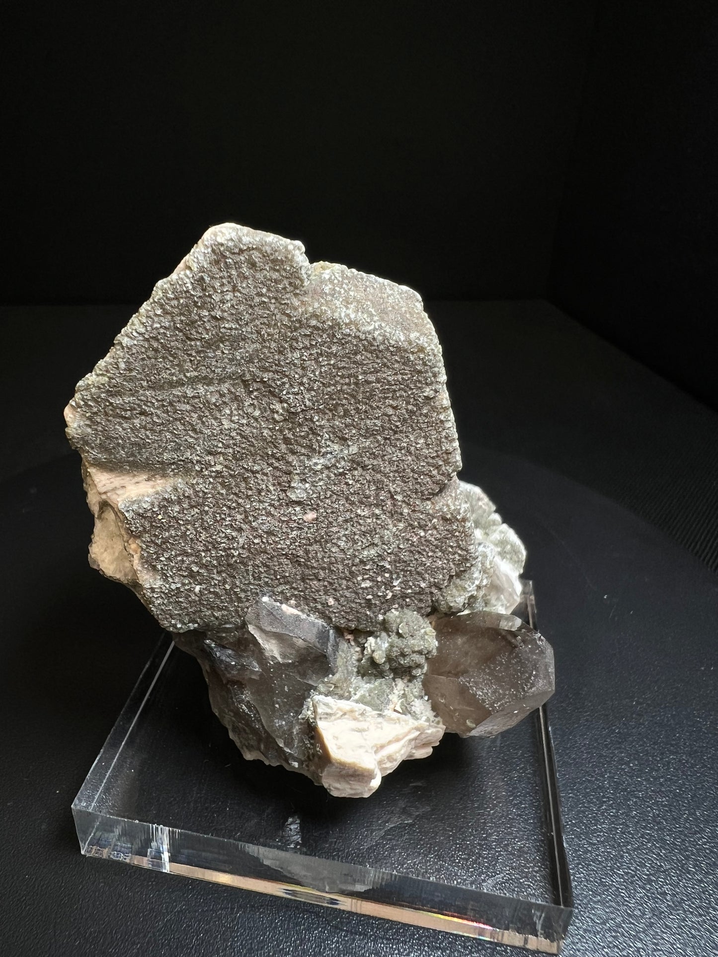 Twinned Microcline Formation With Smoky With Quartz From Papacharcra, Catamarca, Argentina- Collectors Piece, Crystal Healing