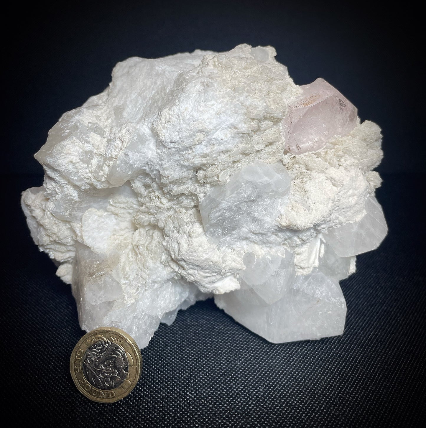 Morganite Perched On Quartz and Mica From Afghanistan