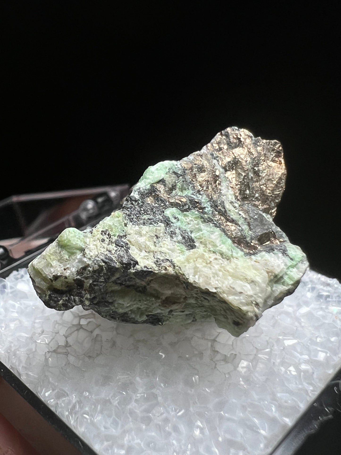 Nickeline With Annabergite From Tamdrost Mine, Zagora, Morocco- Collectors Piece, Crystal Healing, Specimen, Mineral (Box Included)