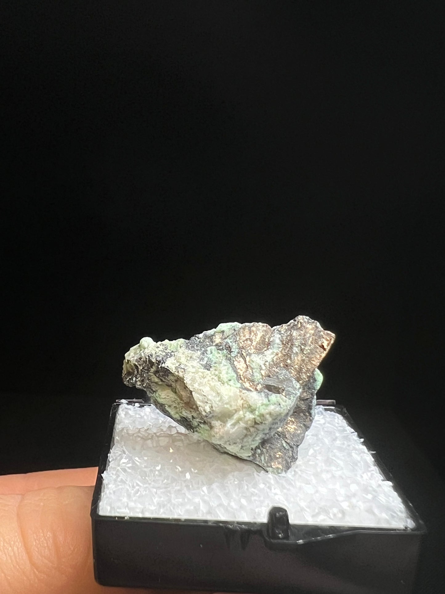Nickeline With Annabergite From Tamdrost Mine, Zagora, Morocco- Collectors Piece, Crystal Healing, Specimen, Mineral (Box Included)
