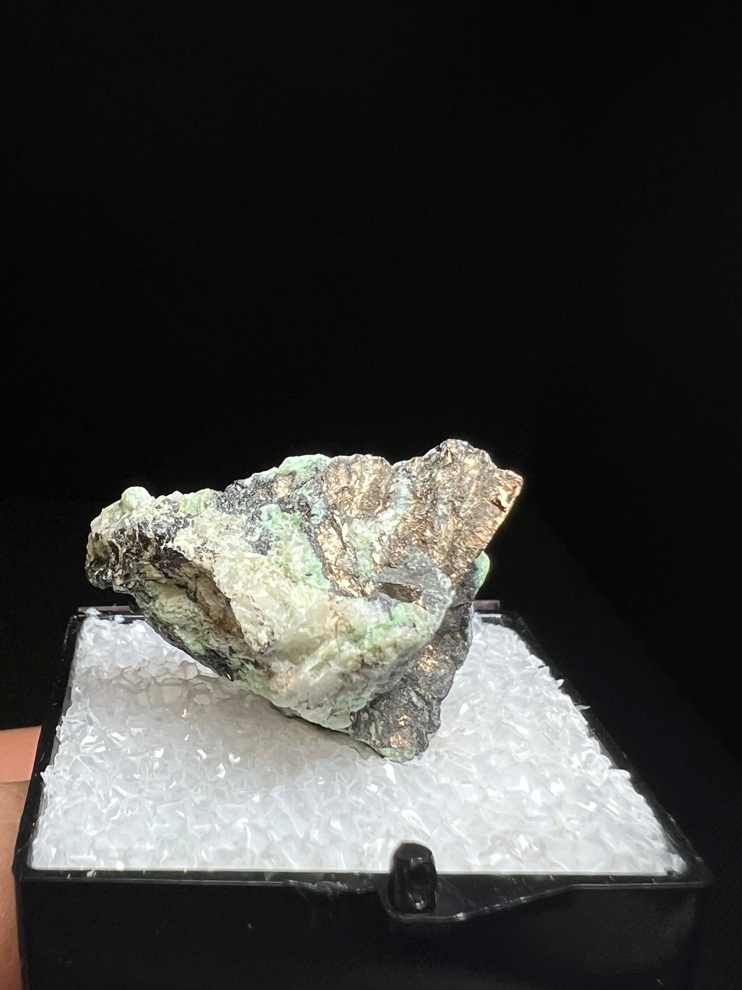 Nickeline With Annabergite From Tamdrost Mine, Zagora, Morocco- Collectors Piece, Crystal Healing, Specimen, Mineral (Box Included)