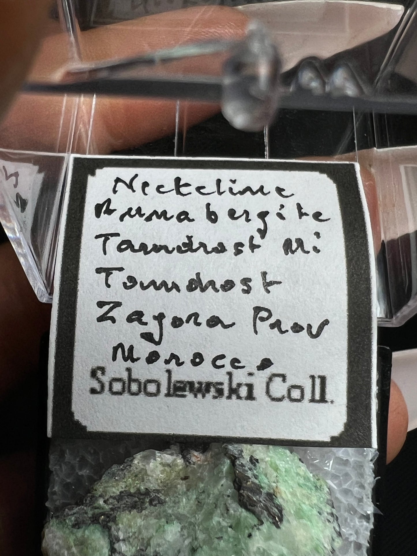 Nickeline With Annabergite From Tamdrost Mine, Zagora, Morocco- Collectors Piece, Crystal Healing, Specimen, Mineral (Box Included)