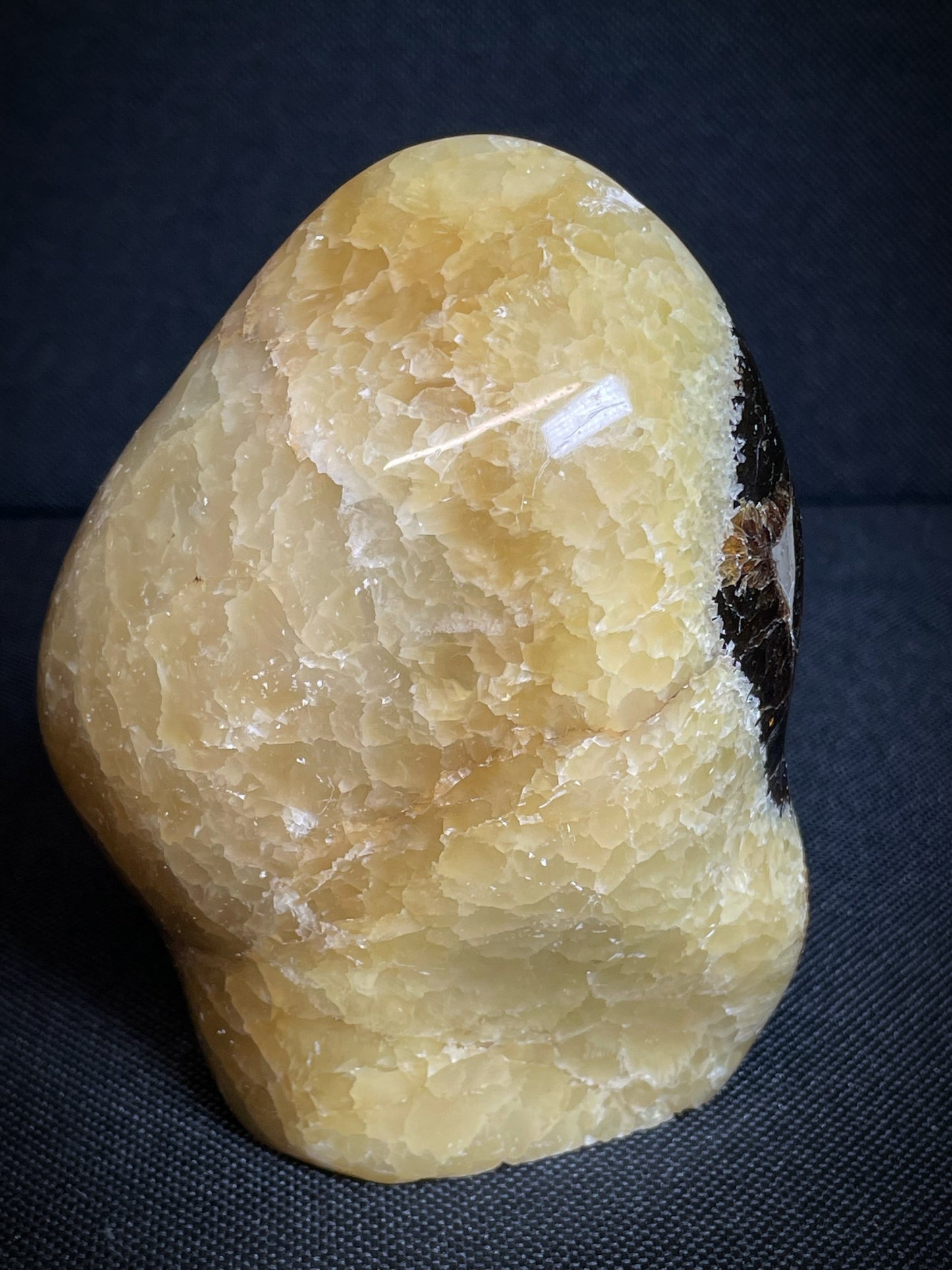 Polished Septarian nodule Freeform From Madagascar