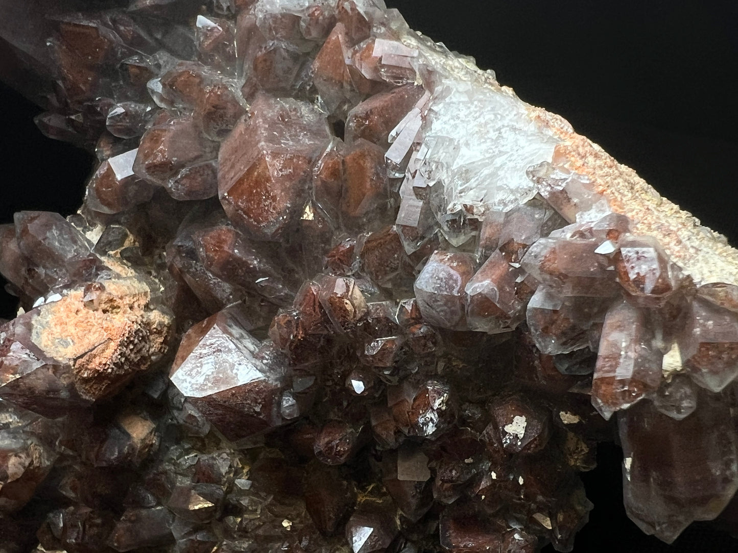 Red Hematoid Quartz Cluster From Orange River, Northern Cape, South Africa- Collectors Piece, Crystal Healing