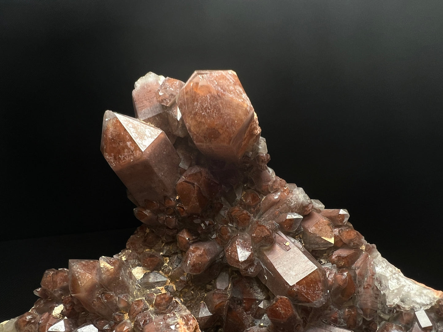 Red Hematoid Quartz Cluster From Orange River, Northern Cape, South Africa- Collectors Piece, Crystal Healing