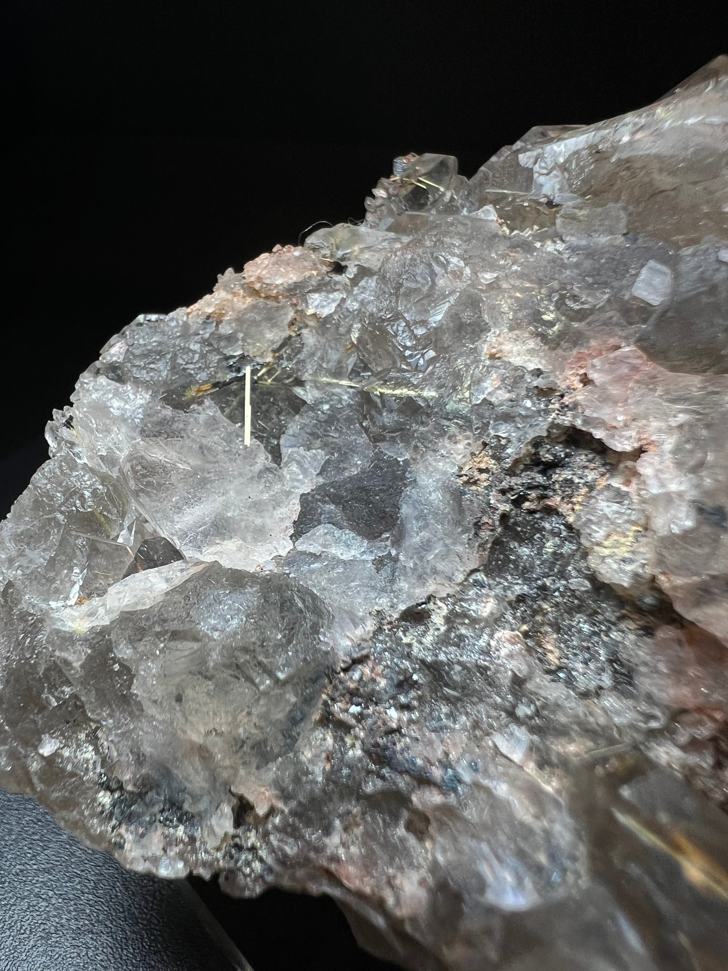 Amazing Rutile With Hematite And Quartz Specimen From Novo Horizonte, Bahia, Brazil- Collectors Piece, Crystal Healing