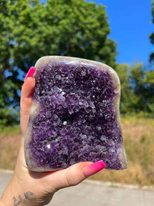 Amethyst Freeform, Collectors Piece, Statement Piece, Home décor, Perfect Gift