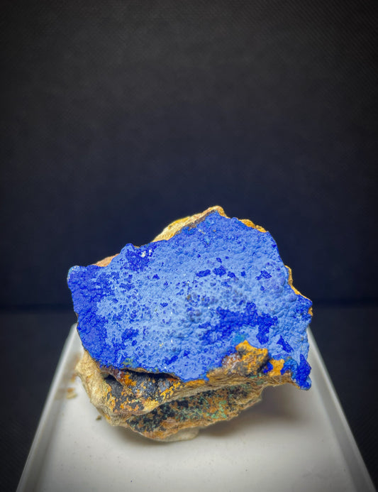 Natural Raw Azurite On Matrix From Madagascar