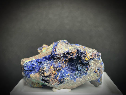 Natural Raw Azurite On Matrix From Madagascar