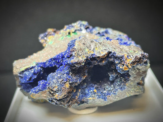 Natural Raw Azurite On Matrix From Madagascar