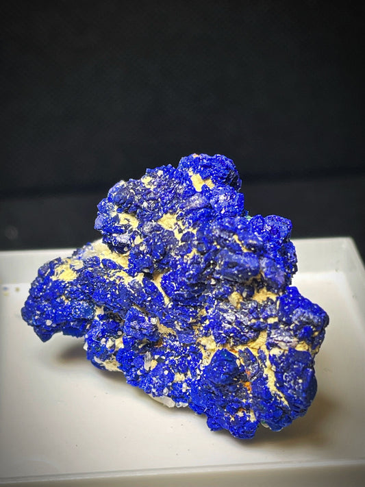 Natural Raw Azurite On Matrix From Madagascar